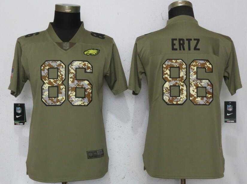 Women Nike Eagles 86 Zach Ertz Olive Camo Salute To Service Limited Jersey,We sell and wholesale Women Nike Eagles 86 Zach Ertz Olive Camo Salute To Service Limited Jersey on line form chian!